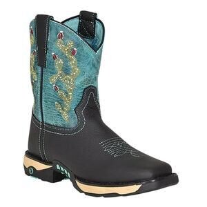 Corral Womens Turquoise Hydro Resist Work Western Boots Multicolor Size 7